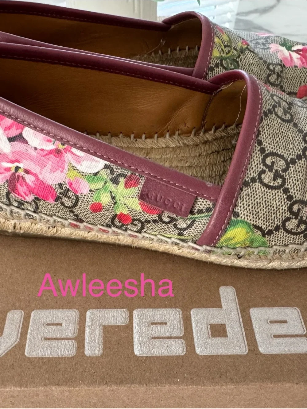 Gucci Pink Floral GG Canvas Espadrilles